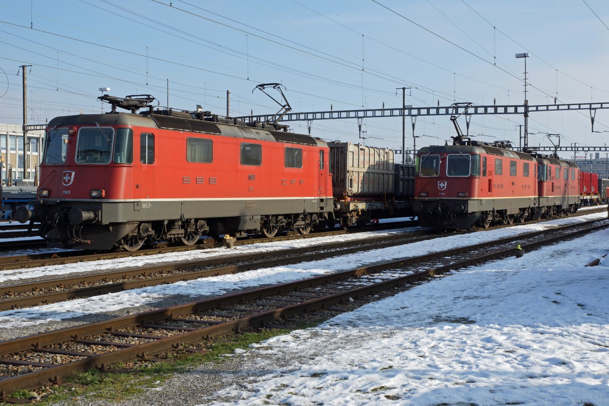 SBB: Re 4/4-Treffen in Solothurn HB am 22. Januar 2016.
Foto: Walter Ruetsch