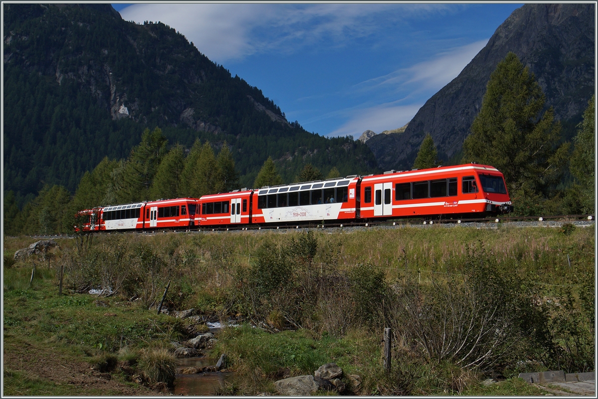 SNCF TER kurz vor Vallorcine. 
28. Augst 2015
