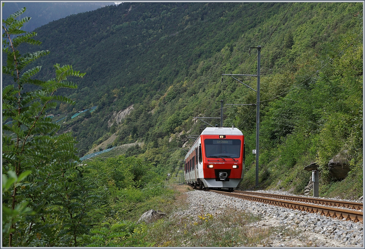 Von Martigny nach Le Châble unterwegs konnte ich diesen TMR NINA zwischen Bovernier und Sembrancher fotografieren.
13. September 2017 
