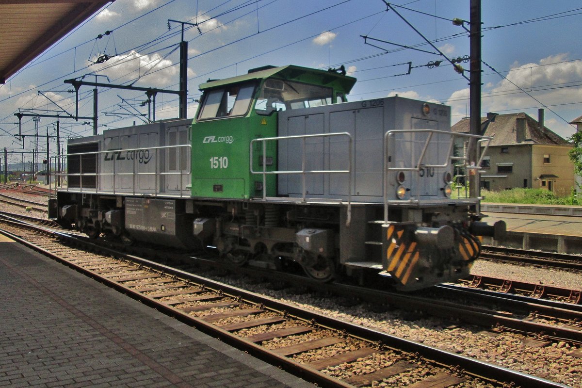Vossloh-Söldner 1510 steht am 9 Juni 2016 in Bettembourg.
