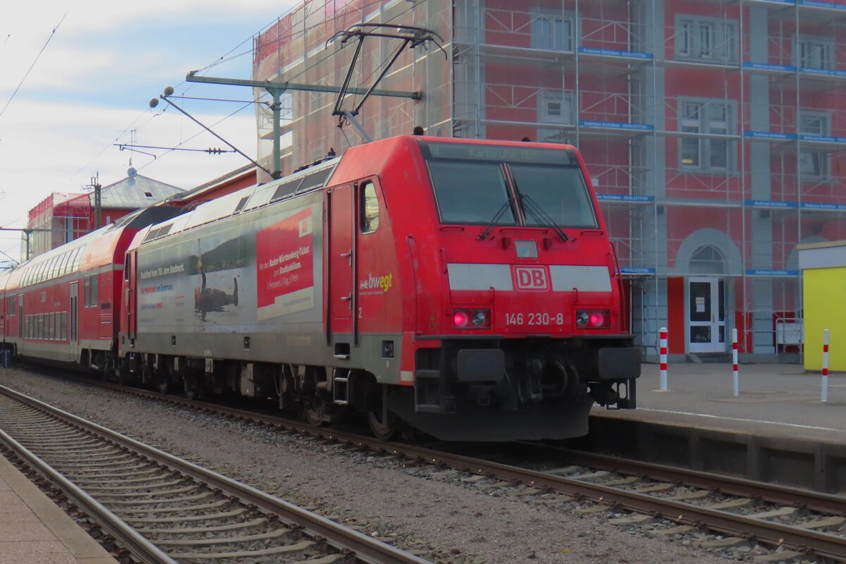 Werbelok 146 230 steht am 14 Februar 2024 in Singen (Hohentwiel). 