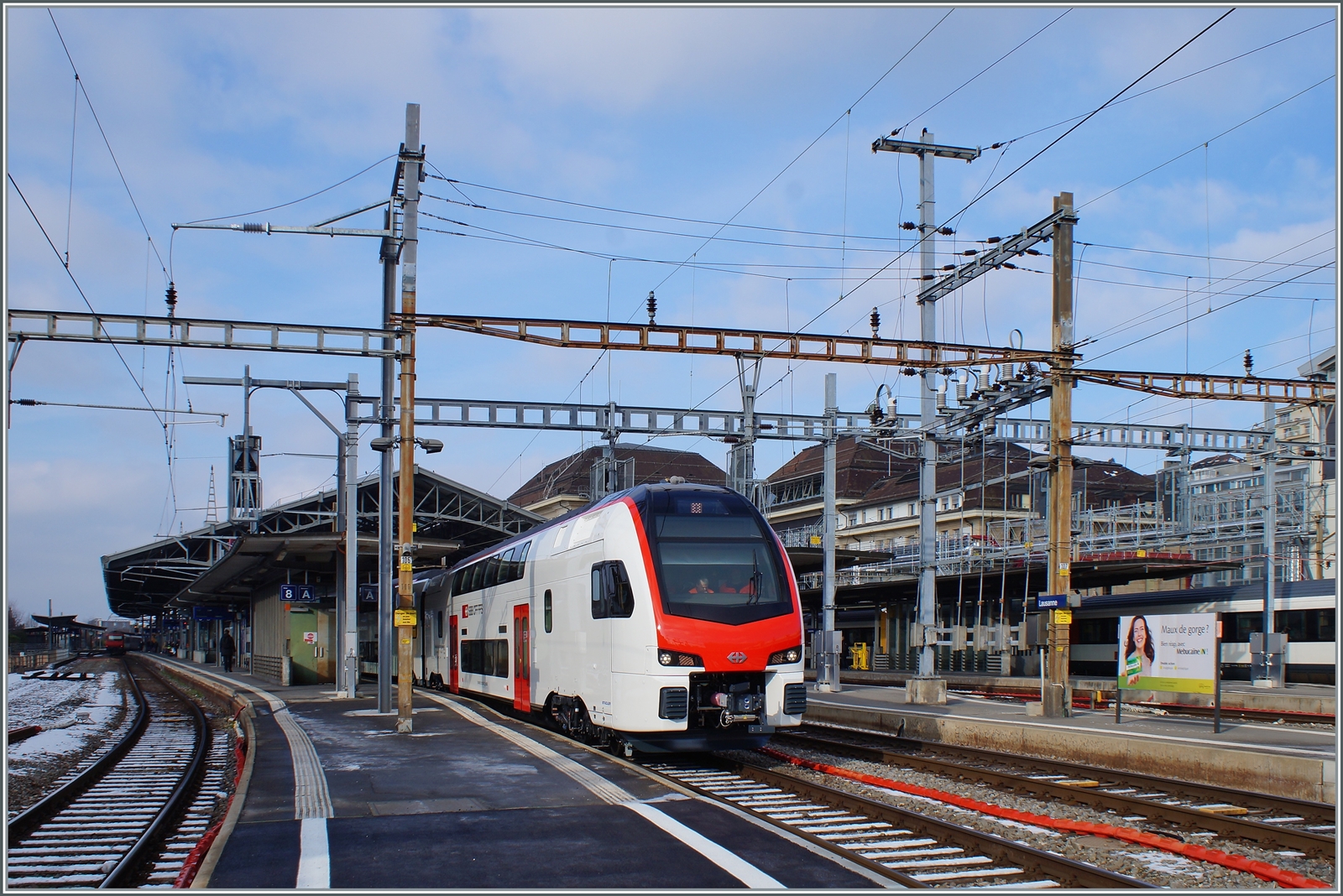 Der neue Fernverkehrs RABe 512 bei Probefahrten in Lausanne. 

25. Jan. 2023