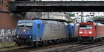 VPS - Verkehrsbetriebe Peine-Salzgitter GmbH, Salzgitter [D] mit der Doppeltraktion geleaster ATLU Loks  185 522-0/5615  [NVR-Nummer: 91 80 6185 522-0 D-ATLU] +  185 511-3/5619  [NVR-Nummer: 91 80