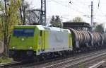 br-1856-traxx-f140-ac2/424193/alpha-trains-mietlok-fuer-rhc-119 Alpha Trains Mietlok fr RHC 119 007-2 (91 76 0119 007-2 N-RHC bzw. 185 626-9) mit Kesselwagenzug am 24.04.15 Berlin-Karow.
