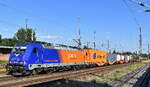 PCC Intermodal S.A. mit der geleasten ATLU Lok  186 246-5  [NVR-Nummer: 91 80 6186 246-5 D-ATLU] und einem Containerzug am 25.06.26 H�he Bahnhof Frankfurt (Oder).