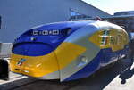 Rete Ferroviaria Italiana (RFI) pr�sentiert auf der InnoTrans 2026 in Berlin das TINO Prototype (Train for INspection Of railway) im Freigel�nde TINO-Fahrzeugdetails/Zweck: Erstes autonomes Schienenfahrzeug zur Inspektion der Infrastruktur und Erh�hung der Sicherheit vor dem t�glichen regul�ren Zugverkehr. Technologie: Integriert Automatisierung, Computer-Vision-Systeme und einen Hybridantrieb; entwickelt in Kooperation mit Universit�ten und Forschungseinrichtungen. Leistung: Bis zu 400 km Reichweite bei einer H�chstgeschwindigkeit von 200 km/h, 23.09.26
