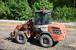 GRAB.ING.ER - Tiefbau und Gleisbau GmbH - Berlin mit diesem TEREX TL70 Radlader am 05.05.25 Bahnbaustelle (Brückenneubau) am S-Bahnhof Berlin Buch.