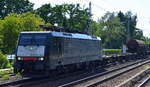 DB Cargo Deutschland AG [D] 'ES 64 F4-456' [NVR-Number: 91 51 5170 030-8 PL-DISPO] mit der polnischen MRCE Dispo und gemischten Güterzug am 14.05.18 Berlin-Hirschgarten Richtung Frankfurt/Oder. 