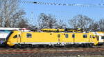 DB InfraGO AG, Frankfurt (M), Fahrzeugnutzer: Instandsetzung/Maschinenpool, Berlin mit dem '711 110' (99 80 9435 052-1 D-DBMP) am 04.03.25 Höhe Bahnhof Frankfurt (Oder).