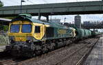 Freightliner PL Sp. z o.o., Warszawa mit de geleasten BRLL Claas 66  653-05  (NVR:  92 80 1266 115-5 D-BRLL ) und einem Getreidezug am 10.06.26 Durchfahrt Bahnhof Berlin-Hohensch�nhausen.
