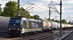 TFR Cargo GmbH, Schleiz [D]it der geleasten BRLL Lok   185 567-5  [NVR-Nummer: 91 80 6185 567-5 D-BRLL] und einem Ganzzug Druckgaskesselwagen (f�r Propen, leer) Richtung Stendell am 17.09.26 H�he Bahnhof Berlin Karow.