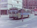Wagen 149, OL-AC 979, EZ: 1975, aufgenommen im Mai 1983 auf der Busspur in der Moslestra�e.