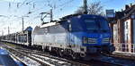 br-383/874720/268d-cargo-as-praha-cz-mit ČD Cargo a.s., Praha [CZ] mit ihrer Vectron '383 012-2' [NVR-Nummer: 91 54 7383 012-2 CZ-CDC] und einem PKW-Transportzug (leer) am 18.02.25 Höhe Bahnhof Magdeburg-Neustadt.