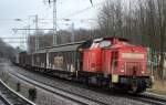 298 316-1 an einem gemischten Güterzug gezogen von 115 084-7 Richtung Bernau am 12.01.15 Berlin-Buch.