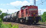 298 316-1 mit Übergabe-Güterzug am 14.06.17 Berlin-Wuhlheide.