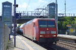 145 072-5 mit Kesselwagenzug (leer)Richtung Stendell am 27.07.17 BF. Berlin-Hohenschönhausen.