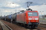 145 064-2 mit Kesselwagenzug am 26.04.17 BF.