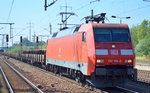 BR 152/517726/152-164-0-mit-gemischtem-gueterzug-am 152 164-0 mit gemischtem Güterzug am 08.09.16 Bf. Flughafen Berlin-Schönefeld.