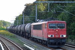 155 171-2 mit einem Kesselwagenzug für Heizöl am 12.09.16 Eichwalde bei Berlin.