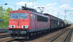 BR 155/576661/155-222-3-mit-gemischtem-gueterzug-am 155 222-3 mit gemischtem Güterzug am 03.07.17 Bf. Flughafen Berlin-Schönefeld.