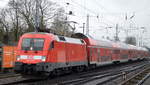 182 015-8 mit dem RE1 nach Frankfurt/Oder am 31.01.18 Berlin-Hirschgarten.