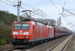 Doppeltraktion 185 056-9 + 185 182-3 mit Erzzug am 06.04.16 Berlin-Hohenschönhausen.