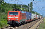 189 007-8 mit Containerzug am 27.07.17 Berlin-Hohenschönhausen.