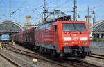 189 059-9 mit einem Coil-Transportzug am 31.07.17 Durchfahrt Dresden Hbf.