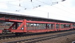 Wageneinheit für den Kfz-Transport vom Einsteller DB Schenker ATG mit der Nr. 25 TEN-RIV 80 D-ATG 4371 351-4 Laaers 560 am 14.04.16 Bf. Flughafen Berlin-Schönefeld.