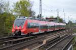 442 315 als RE3 (Ersatzzug) nach Eberswalde am 10.04.14 Berlin-Karow.