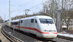 DB Fernverkehr AG, Frankfurt (Main) mit ihrem ICE  401 581-4  (NVR:  93 80 5401 581-4 D-DB...... ) als ICE 933 aus Ostseebad Binz nach Frankfurt a Main Richtung Berlin Gesundbrunnen am 20.02.26