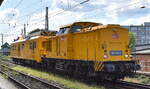 gleisbaumaschinenzuege-u-transporte/921094/db-infrago-ag-frankfurt-main-mit DB InfraGO AG, Frankfurt (Main) mit ihrer '203 314-0' [NVR-Nummer: 92 80 1203 314-0 D-DBMP] und dem ORT '708 325' ('99 80 9436 035-6 D-DBMP') am Haken am 10.07.26 H�he Bahnhof Magdeburg-Neustadt.