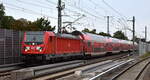 DB Regio AG - Region Nordost, Fahrzeugnutzer: Regionalbereich Berlin/Brandenburg, Potsdam mit ihrer  147 020  [NVR-Nummer: 91 80 6147 020-2 D-DB] mit dem RE3 nach Schwedt(Oder) am 22.09.25 Höhe
