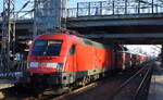 DB Regio AG - Region Nordost, Fahrzeugnutzer: Regionalbereich Berlin/Brandenburg, Potsdam mit der  182 003  [NVR-Nummer: 91 80 6182 003-4 D-DB] und der RB24 nach Eberswalde am 19.02.26 Bahnhof