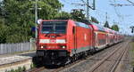 DB Regio AG - Region Nord, Fahrzeugnutzer: Regionalbahn Niedersachsen/Bremen, Hannover mit ihrer  146 223 3  (NVR:  91 80 6146 223-3 D-DB ) und dem RE1 nach Norddeich Mole am 07.08.25 Durchfahrt
