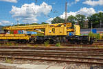   Der 125t - KIROW Gleisbauschienenkran KRC 810 T der Hartung Bau (Fulda), Schweres Nebenfahrzeug Nr.