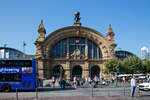 Das Hauptportal (Mittelstück) vom Hauptbahnhof Frankfurt am Main am 05.09.2021.