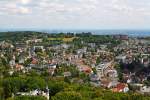   Blick von der Burg Königstein/Taunus am 16.06.2011 auf den Bahnhof Königstein/Taunus.