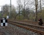 Signal Ne 4 - Schachbretttafel (am 15.04.2012 in Betzdorf).