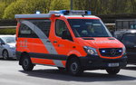 Mercedes Sprinter 313 CDI KA, ein ELW 1 - Mercedes Sprinter der Berliner Feuerwehr am 20.04.16 Berlin-Marzahn.