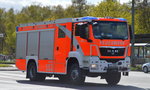 Ein MAN Typ TGS 18.360 4x4 BL EURO 5 (Bj.2011) Rstwagen 3 (RW 3) der Berliner Feuerwehr am 20.04.16 Berlin-Marzahn.