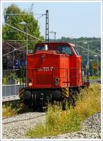   Die 203 111-0 ist am 20.07.2013 in Ehringshausen (Lahn-Dill-Kreis) abgestellt, ob die Eisenbahnbetriebsgesellschaft Mittelrhein (EBM Cargo, Gummersbach) hier Mieter oder mittlerweile Eigent�mer ist,