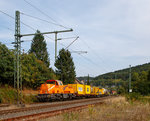 Die 261 310-7 (92 80 1261 310-7 D-NRAIL) eine Voith Gravita 10 BB der northrail f�hrt am 03.09.2016 mit dem MSG 02 Mobile Sp�leinrichtung f�r Gleisentw�sserungsanlagen der Ba-Be-D Daimer GmbH durch