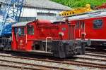   Die 323 133-9 (98 80 3323 133-9 D-AVOLL) der Lokvermietung Aggerbahn Andreas Voll e.K., ex DB Köf 6420, ex DB  323 133-9 am 07.06.2014 im Eisenbahnmuseum Dieringhausen.