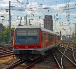 928 704 / 628 704 der DB verl�sst am 07.07.2012 als RB 38 - Erft-Bahn den Hbf K�ln in Richtung Neuss.