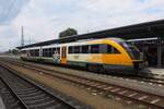 ODEG 642 916 treft am 23 Mai 2023 in Cottbus Hbf ein.