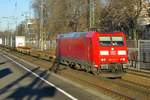 KLV mit 185 179 durchfahrt am 20 Jänner 2017 Köln Süd.