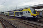 Go-Ahead ET3-07 verl�sst am 3 Januar 2020 Stuttgart Hbf.