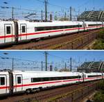   Bild 3:  Als ICE 610 von M�nchen Hbf nach Dortmund Hbf, verl�sst der zw�lfteilige (Konfiguration K3s) ICE4 Triebzug (Tz) 9004 (93 80 5812 004-0 D-DB ff.) am 21.04.2019 den Hauptbahnhof K�ln.