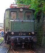 Die E 17 113  (ex DB 117 113-1, ex DB E 17 113) am 31.05.2014 im DGEG Eisenbahnmuseum Neustadt/Weinstraße (Pfalzbahn - Museum).